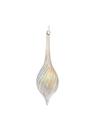首图 –点击放大 - SHISHI - Iridescent Glass Drop Ornament — Clear