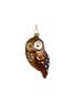 首图 –点击放大 - SHISHI - Glass Owl Ornament — Brown/Gold
