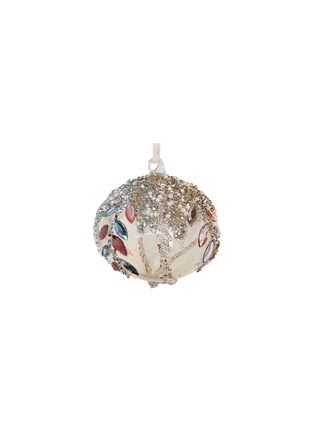 首图 –点击放大 - SHISHI - Bead & Gem Embellished Glass Drop Ornament — Transparent