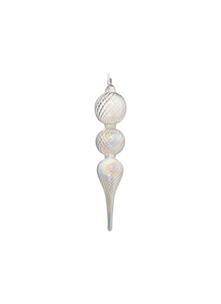首图 –点击放大 - SHISHI - Iridescent Glass Drop Ornament — Clear
