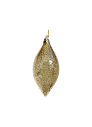 首图 –点击放大 - SHISHI - Tinsel Glass Drop Ornament — Gold