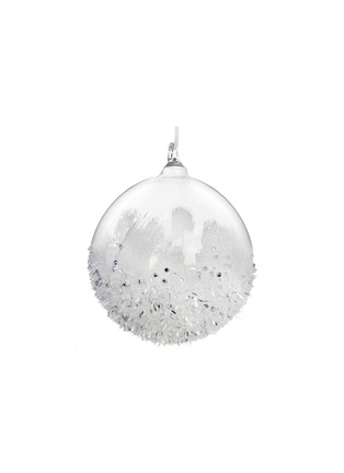 首图 –点击放大 - SHISHI - Tinsel Bottom Clear Glass Ball Ornament