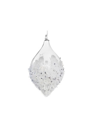 首图 –点击放大 - SHISHI - Tinsel Rhinestone Glass Drop Ornament — Clear