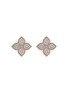 首图 - 点击放大 - ROBERTO COIN - PRINCESS FLOWER 钻石点缀花卉造型 18K 金耳钉