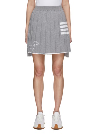 首图 - 点击放大 - THOM BROWNE - 褶裥针织半身裙