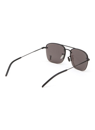 模特儿示范图 - 点击放大 - SAINT LAURENT - 金属镜框飞行员眼镜