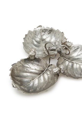 细节 –点击放大 - BUCCELLATI - Nature Medium 3 Hazel Leaves Sterling Silver Centrepiece