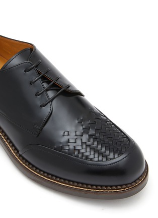 细节 - 点击放大 - TESTONI - Camogli Leather Derby Shoes