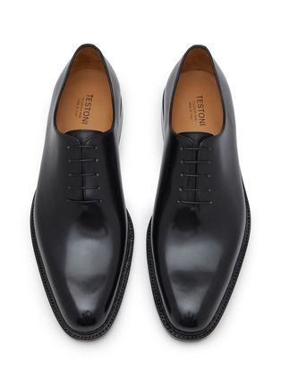 细节 - 点击放大 - TESTONI - 10-Eyelet Leather Oxford Shoes