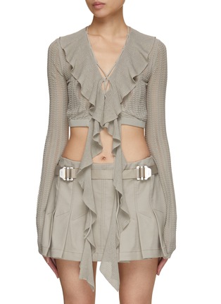 首图 - 点击放大 - DION LEE - 荷叶边针织衬衫