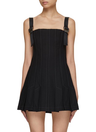 首图 - 点击放大 - DION LEE - 扣饰褶裥连衣裙