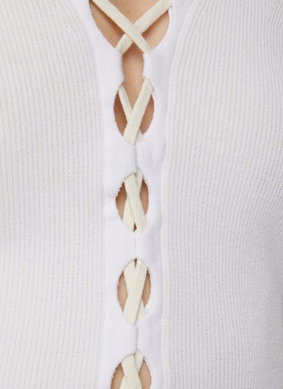  - DION LEE - 镂空系带针织开衫
