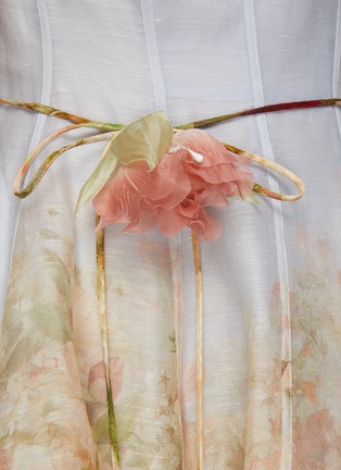  - ZIMMERMANN - LUMINOSITY 泡泡袖 V 领连衣裙