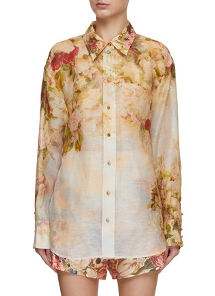 首图 - 点击放大 - ZIMMERMANN - LUMINOSITY 花卉长袖衬衫
