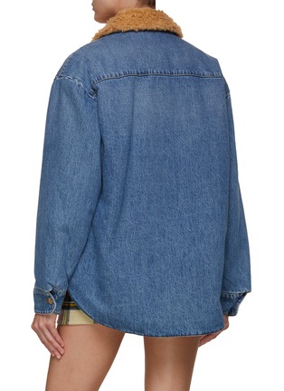 背面 - 点击放大 - MIU MIU - 毛领牛仔外套