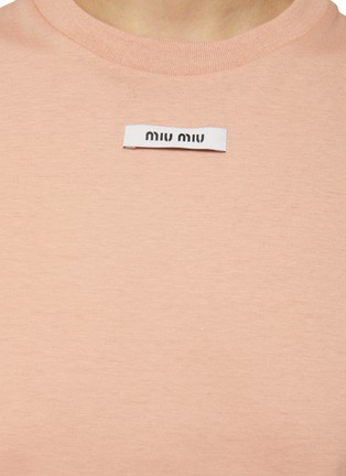  - MIU MIU - LOGO 拼贴 T 恤