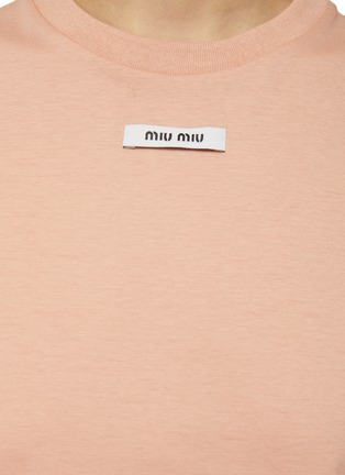  - MIU MIU - LOGO 拼贴 T 恤