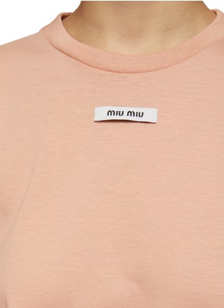  - MIU MIU - LOGO 拼贴 T 恤