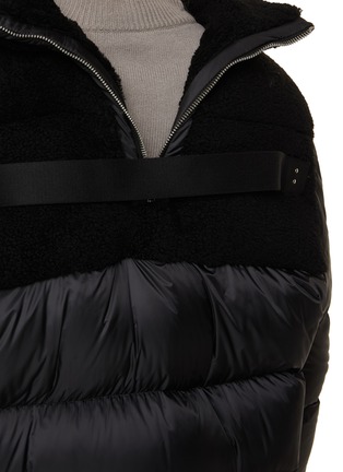 细节 - 点击放大 - RICK OWENS - X MONCLER 绗缝高领外套