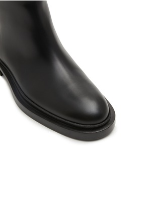 细节 - 点击放大 - JIL SANDER - 真皮长筒靴