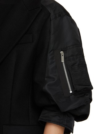  - SACAI - 泡泡袖双排扣西装外套
