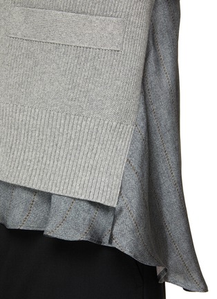  - SACAI - 拼接针织开衫
