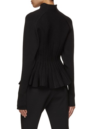 背面 - 点击放大 - BALMAIN - 褶裥花开针织开衫