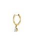 首图 - 点击放大 - ANITA KO - Huggie 18K Yellow Gold Diamond Hoop Single Earring