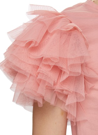  - ALICE + OLIVIA - 层次网纱袖 T 恤