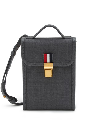 首图 - 点击放大 - THOM BROWNE - 三重条纹饰斜挎包