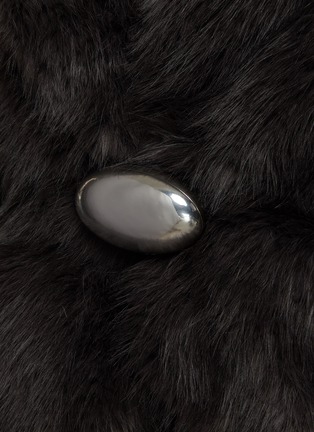  - ALEXANDERWANG - 金属 LOGO 仿皮草外套