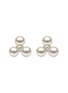 首图 - 点击放大 - YOKO LONDON - Trend Diamond Pearl 18K Gold Stud Earrings