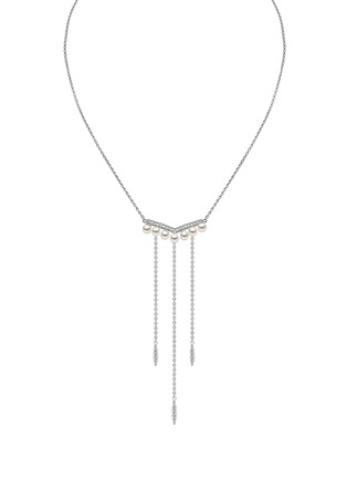 首图 - 点击放大 - YOKO LONDON - Trend Diamond Pearl 18K White Gold Necklace