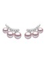 首图 - 点击放大 - YOKO LONDON - Sleek 18K White Gold Diamond Fresh Water Pearl Earrings