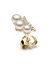 细节 - 点击放大 - YOKO LONDON - Sleek 18K Gold Diamond Akoya Pearl Earrings