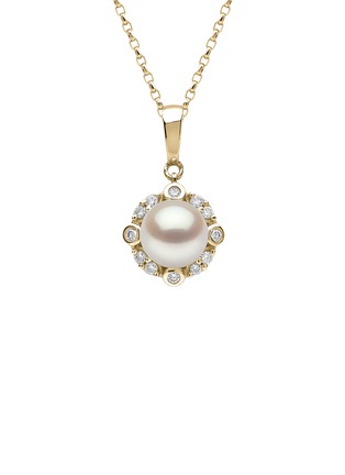 首图 - 点击放大 - YOKO LONDON - Trend Diamond Pearl 18K Gold Pendant