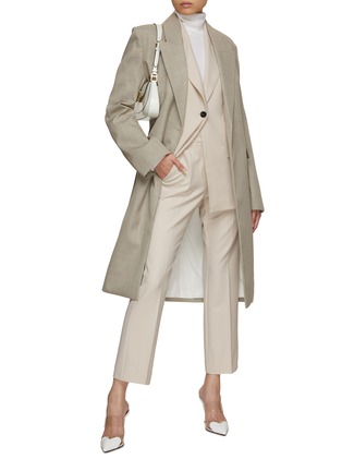 模特儿示范图 - 点击放大 - MARELLA - Cropped Flared Tailoring Pants