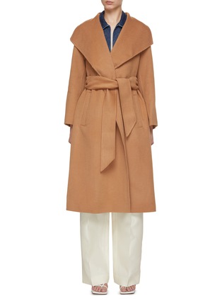 首图 - 点击放大 - MARELLA - Wide Shawl Lapel Double Faced Wool Blend Coat