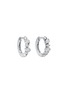 首图 - 点击放大 - SUZANNE KALAN - Princess Diamond 18K White Gold Earrings