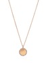 首图 - 点击放大 - SUZANNE KALAN - Golden Diamond 18K Rose Gold Mini Circle Pendant Necklace