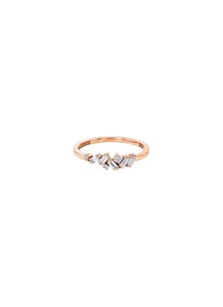 首图 - 点击放大 - SUZANNE KALAN - Frenzy Diamond 18K Rose Gold Ring — Size 6
