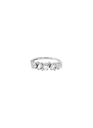 首图 - 点击放大 - SUZANNE KALAN - Nadima Diamond White Topaz 14K White Gold Ring — Size 6.5
