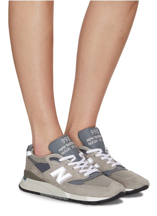 模特儿示范图 - 点击放大 - NEW BALANCE - 中性款 998 系带运动鞋
