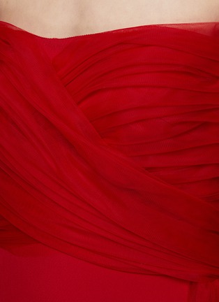  - GIAMBATTISTA VALLI - 网纱抹胸连衣裙