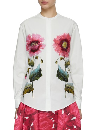 首图 - 点击放大 - GIAMBATTISTA VALLI - 花卉印花圆领上衣