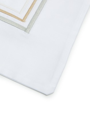 细节 –点击放大 - RIVOLTA CARMIGNANI - CRYSTAL SARTORIAL 棉质枕套两件套 — 白色