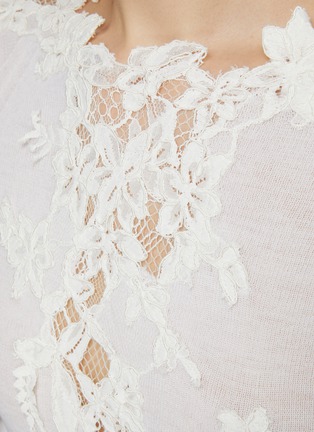  - ERMANNO SCERVINO - 蕾丝拼接针织衫