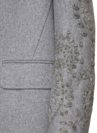  - ERMANNO SCERVINO - 花卉刺绣混纺羊毛外套