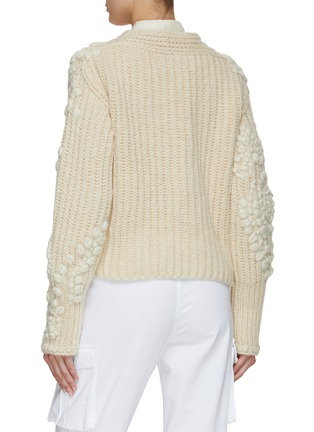 背面 - 点击放大 - ERMANNO SCERVINO - 花卉刺绣针织开衫