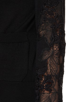  - ERMANNO SCERVINO - 蕾丝刺绣开襟毛衣